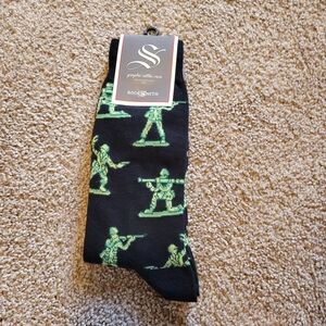 SockSmith Black and Green Men's Casual Socks
